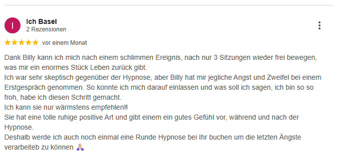 Hypnose Erfahrung Basel Trauma